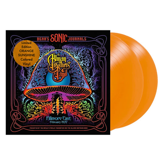 OSF BEAR’S SONIC JOURNALS: FILLMORE EAST, FEBRUARY 1970 LIMITED RUN “ORANGE SUNSHINE” VINYL